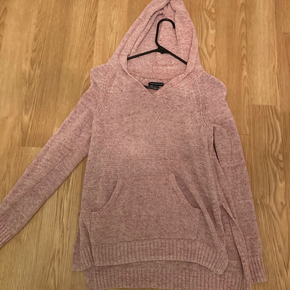 Pink Hooded Sweater